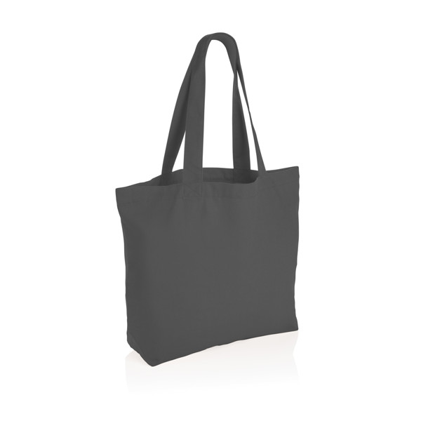 Impact Aware™ 240 gsm rcanvas shopper w/pocket undyed - Anthracite