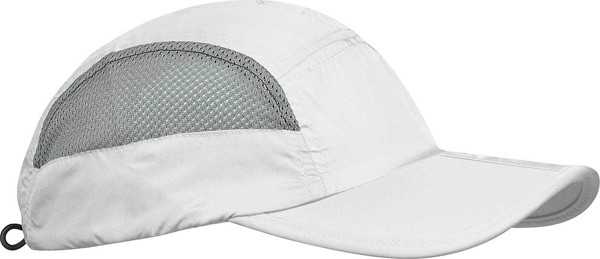 Foldable Sports Cap - White / Grey