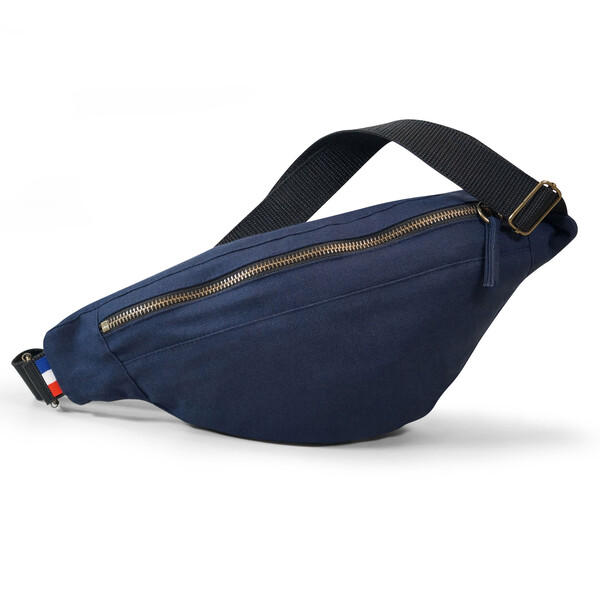 Sac banane coton 220g MARGOTE - bleu marine