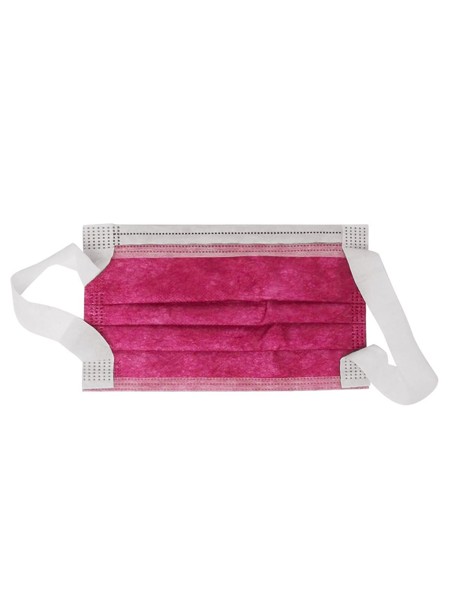 Masc. chirurgica Cl.I, Tipo 2R, 3 str. M.ITALY  CE - Deep Red