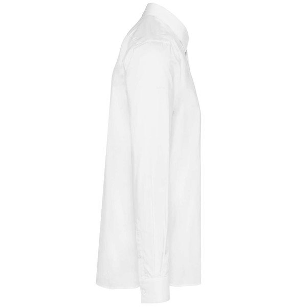Men's Long-Sleeved Twill Shirt - White / L