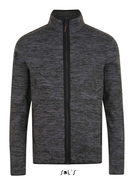 Sol's Turbo - Knitted Fleece Jacket - Dark Grey / Black / M