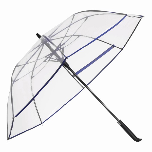 Automatic Windproof Stick Umbrella Vip - Blue / Transparent