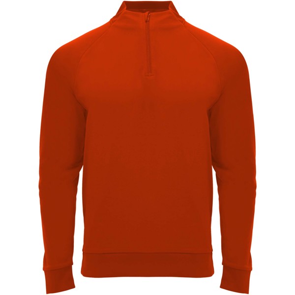Felpa a maniche lunghe con zip a un quarto unisex Epiro - Rosso / S