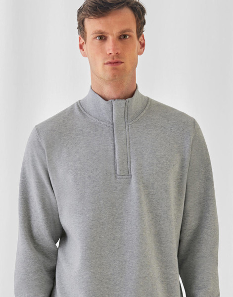 Id.004 Cotton Rich 1 / 4 Zip Sweat - White / XL