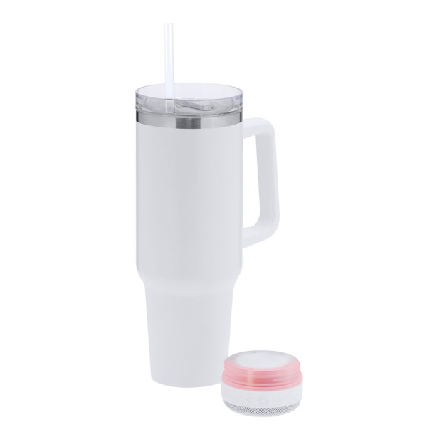 Taza Térmica Altavoz Tracir - Blanco
