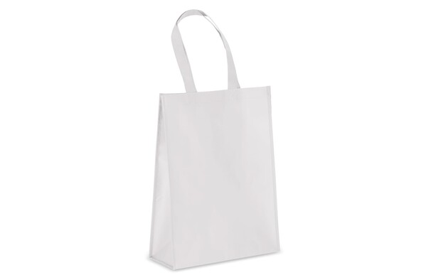 R-PET Sac de transport en laminé non tissé 30 x 12 x 40cm 105g/m². - Blanc