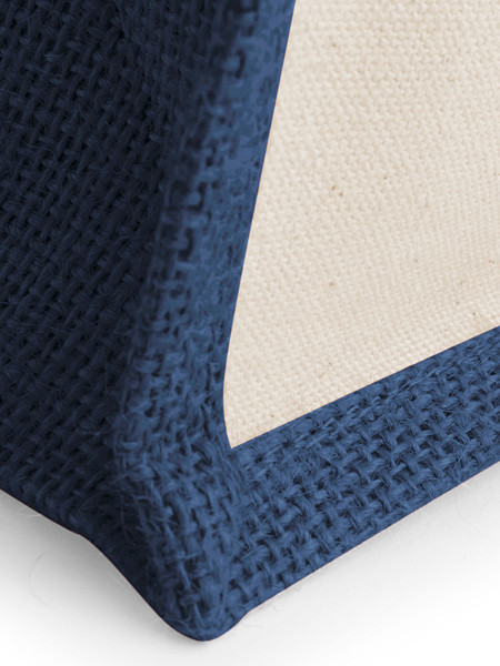 Printers Midi Jute Tote - Black