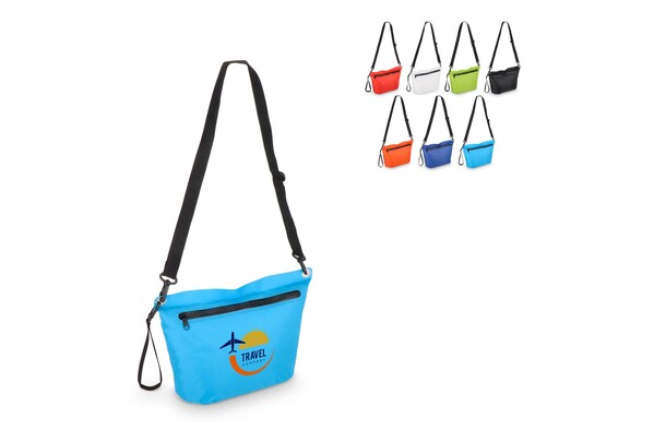Water-Resistant Ripstop Shoulder Bag 33 x 23 x 13 cm - White