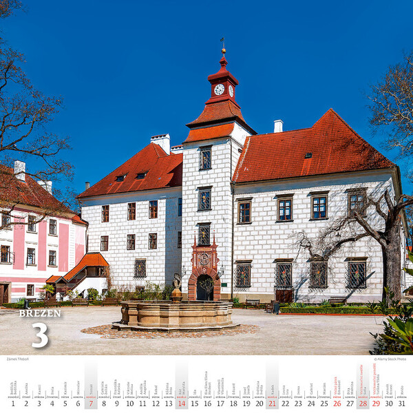 Nástěnný kalendář Křížem krážem Českou republikou
