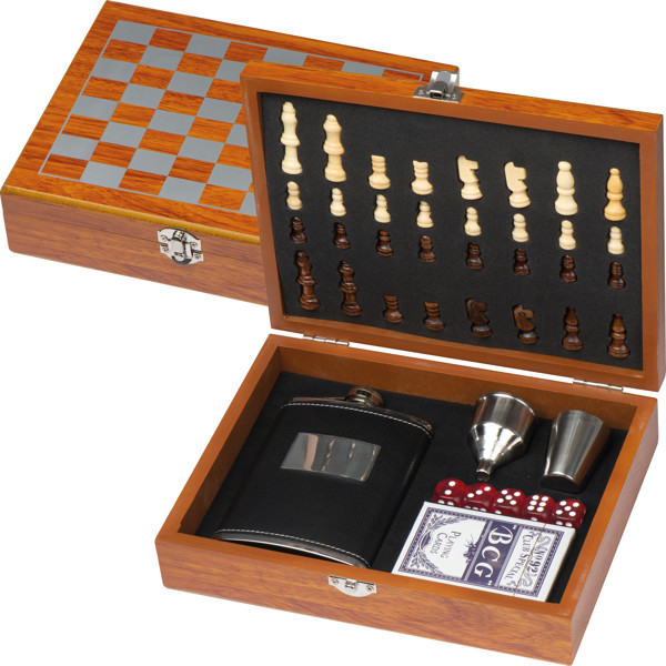 Set joc cu sticlă plată - Brown