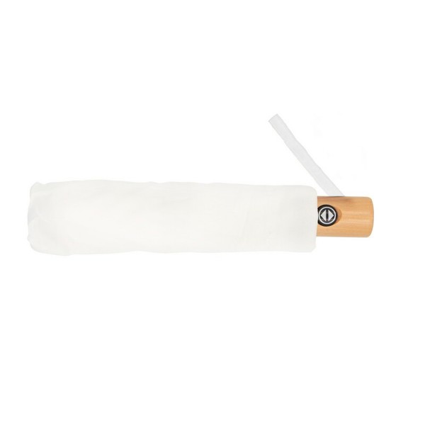 RPET automatic umbrella, foldable | Nell - white