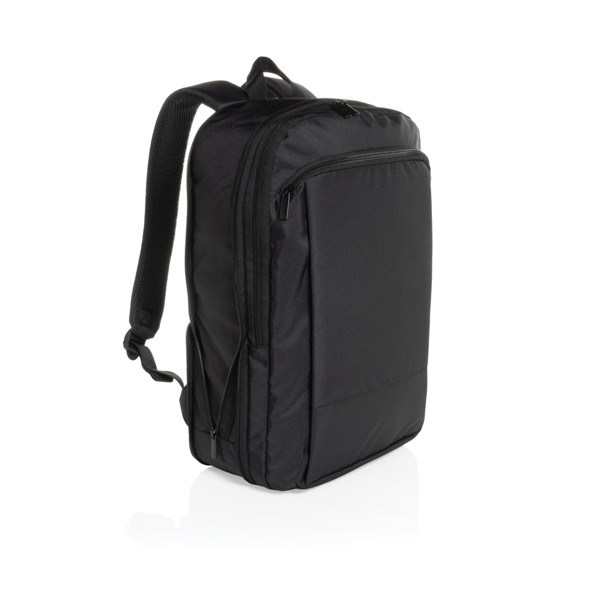 Flexpack Aware™ RPET Expandable Slim 15.6" Laptop Backpack - Black