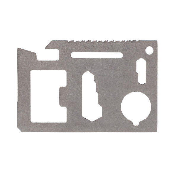 Credit card-shaped multitool - Silver