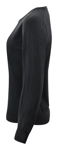 Merino U-Neck Woman Black M