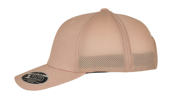 110 Flexfit Ripstop Mesh Cap - Black / ONE SIZE