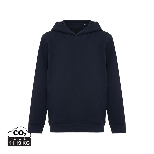 Sweat à capuche avec poches latérales Iqoniq Yengo Kids - Bleu Marine / 56