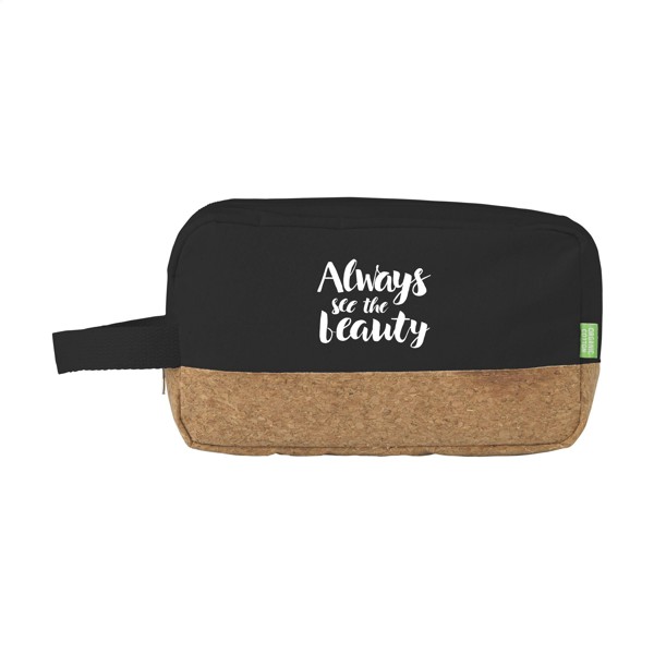 CosCork Eco toiletry bag - Black