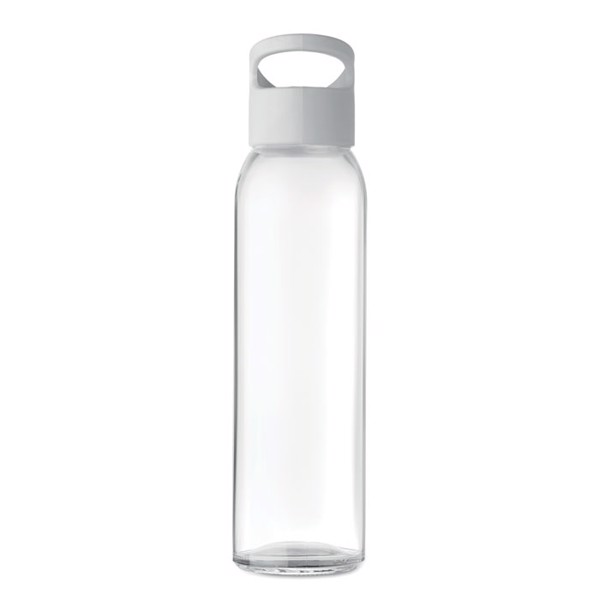 Glass bottle 470ml Praga Glass - White