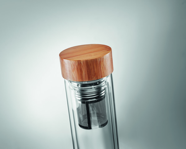 Trinkflasche Glas 400ml Batumi Glass