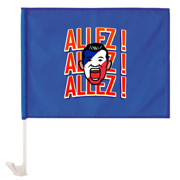 Drapeau de Voiture France + impression