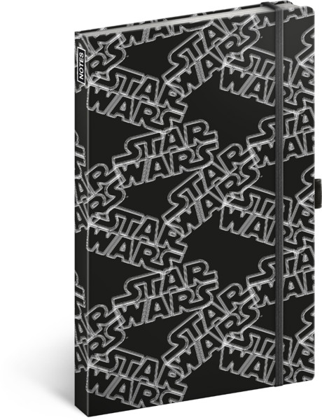 Notique Notes Star Wars Black Linkovaný, 13 x 21 cm