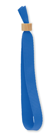 Bracelet en polyester RPET Fiesta - Bleu