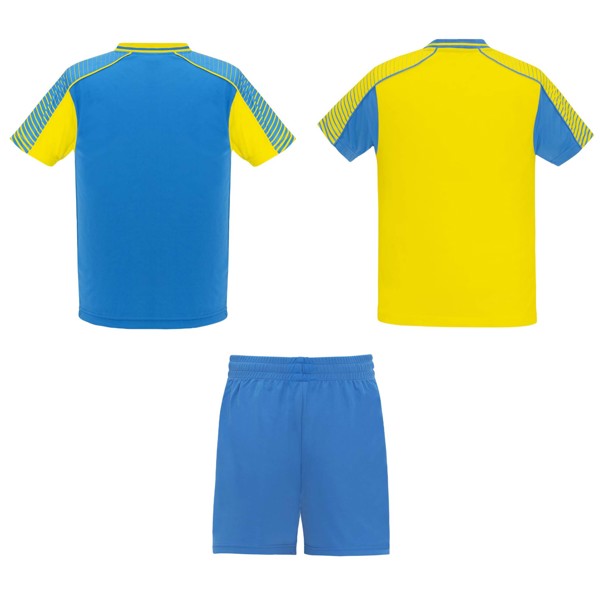 Conjunto desportivo unissexo "Juve" - Amarelo / Azul real / 2XL