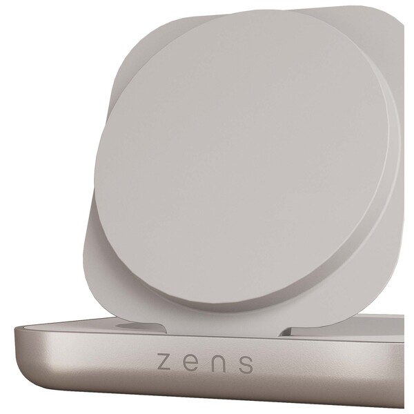 Zens 15 W magnetische oplader voor nachtkastje - Wit