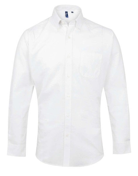 Men’S Long Sleeve Signature Oxford Shirt - White / 2XL/3XL