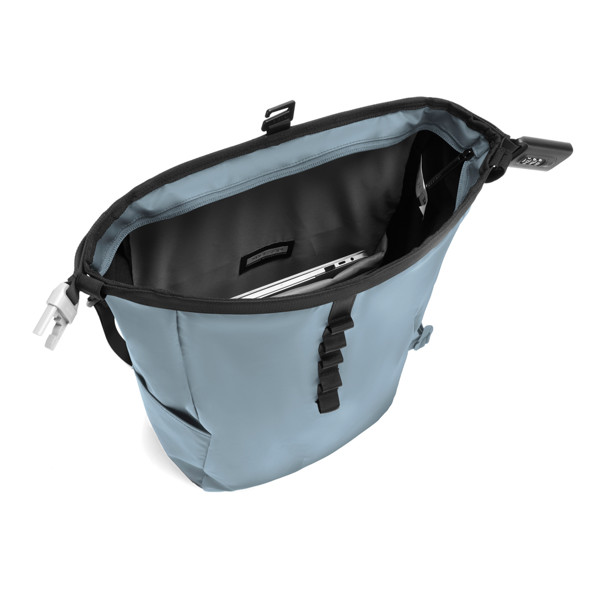 Protivlomni nahrbtnik XD Design, 16'' prenosnik, rPET - Modra / črna
