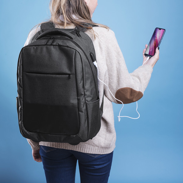 Mochila Trolley Haltrix - Negro