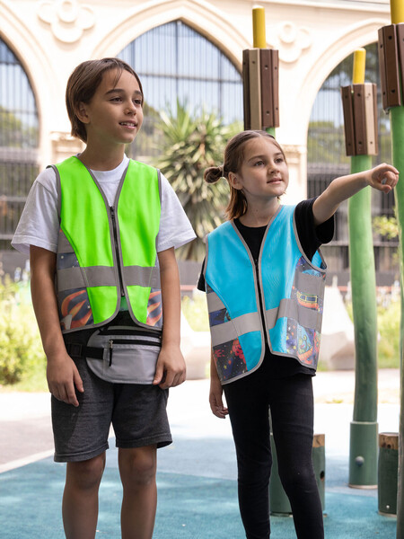 Children's Safety Vest Action - Neon Green / XXS