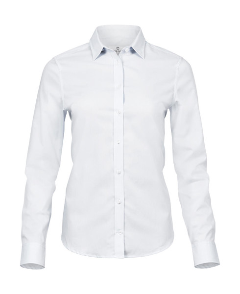 Ladies Stretch Luxury Shirt - White / L