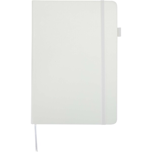Liss A5 recycled plastic hard cover notebook - White