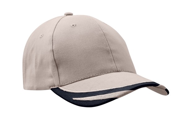 4072 - baseball cap - white/navy