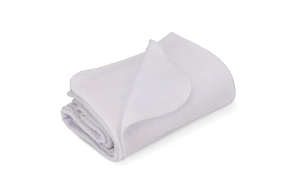 Couverture polaire OEKO-TEX®  sublimation 130 x 170 cm 290 g/m² - Blanc