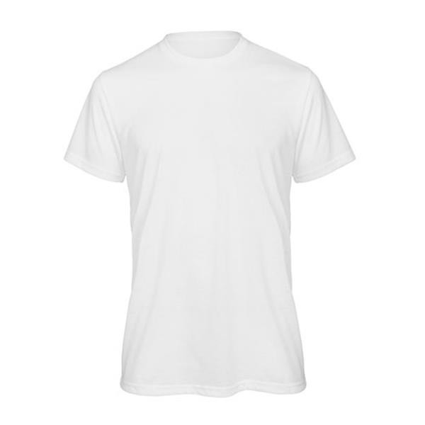 B C Sublimation Men T Shirt 140G 100 Recycled Polyester White S