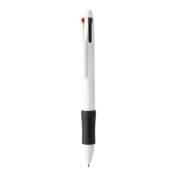 Stylo bille 4 couleurs RABS Quattro - Blanc