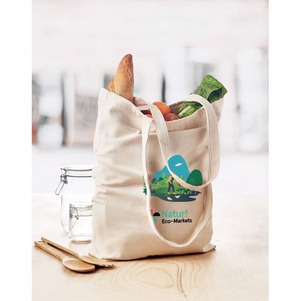 Rassa cotton shopping bag 270 g/m², gusseted