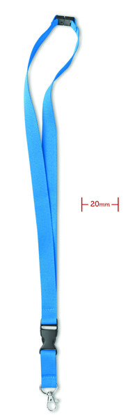 Lanyard hook and buckle 20 mm - Turquoise