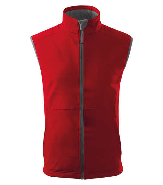 Softshellová Vesta Pánska Malfini® Vision - Červená / 3XL