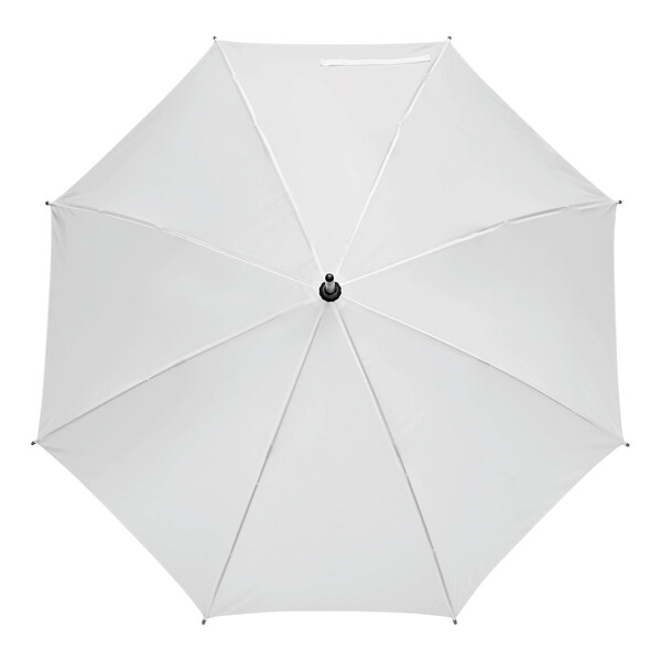 Automatic Wooden Stick Umbrella Jazz - White