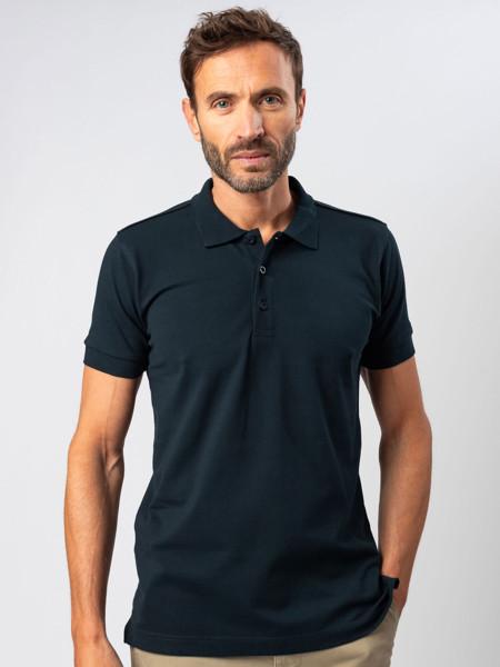 Ultrafit stretch polo - White / L