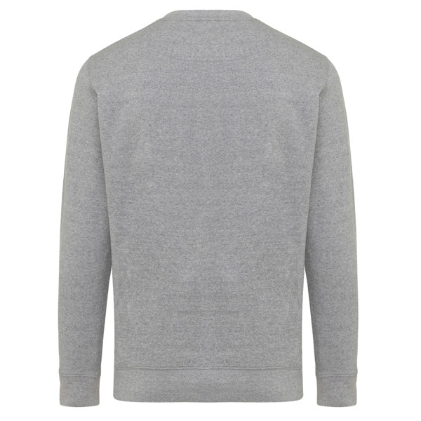 Lehká mikina Iqoniq Etosha z recykl. bavlny - Light Heather Anthracite / XXXL