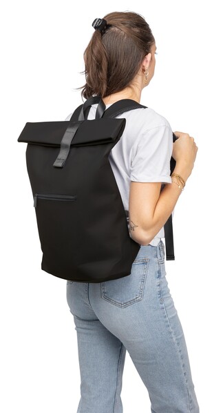 Recycled PU backpack Naiya - Black