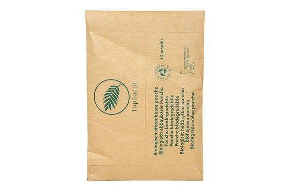Biologisch abbaubarer Regenponcho