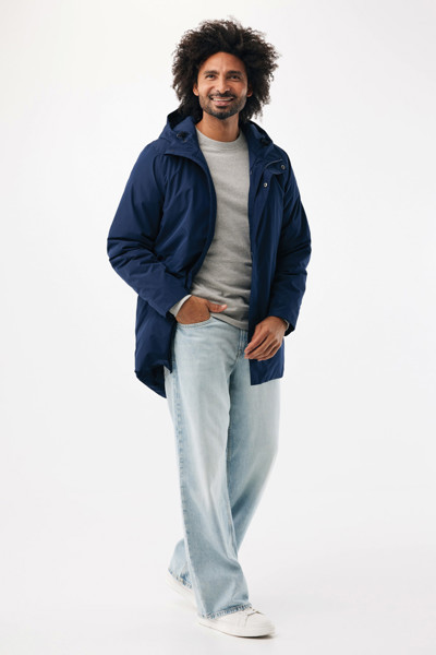 Parka en polyester recyclé IQONIQ Thelon - Bleu Marine / XXL