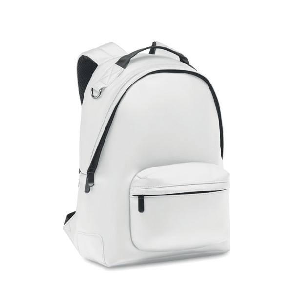 Laptop 15" soft PU backpack Bai Backpack - White