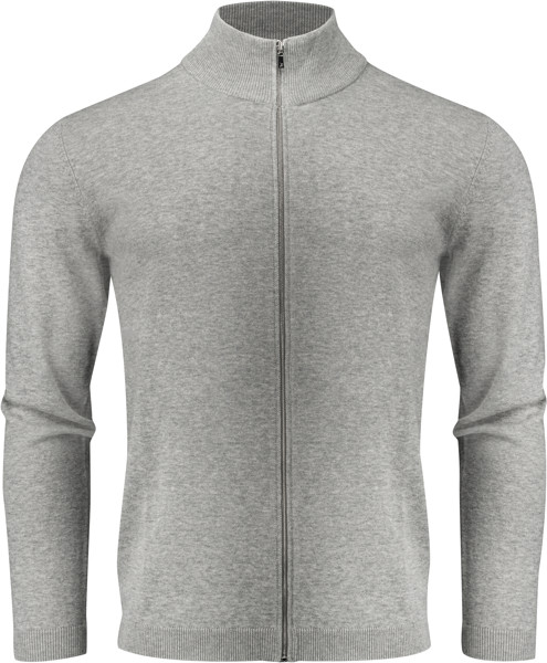 Men's Cardigan James Harvest | Ashland Cardigan - Grey Melange / L